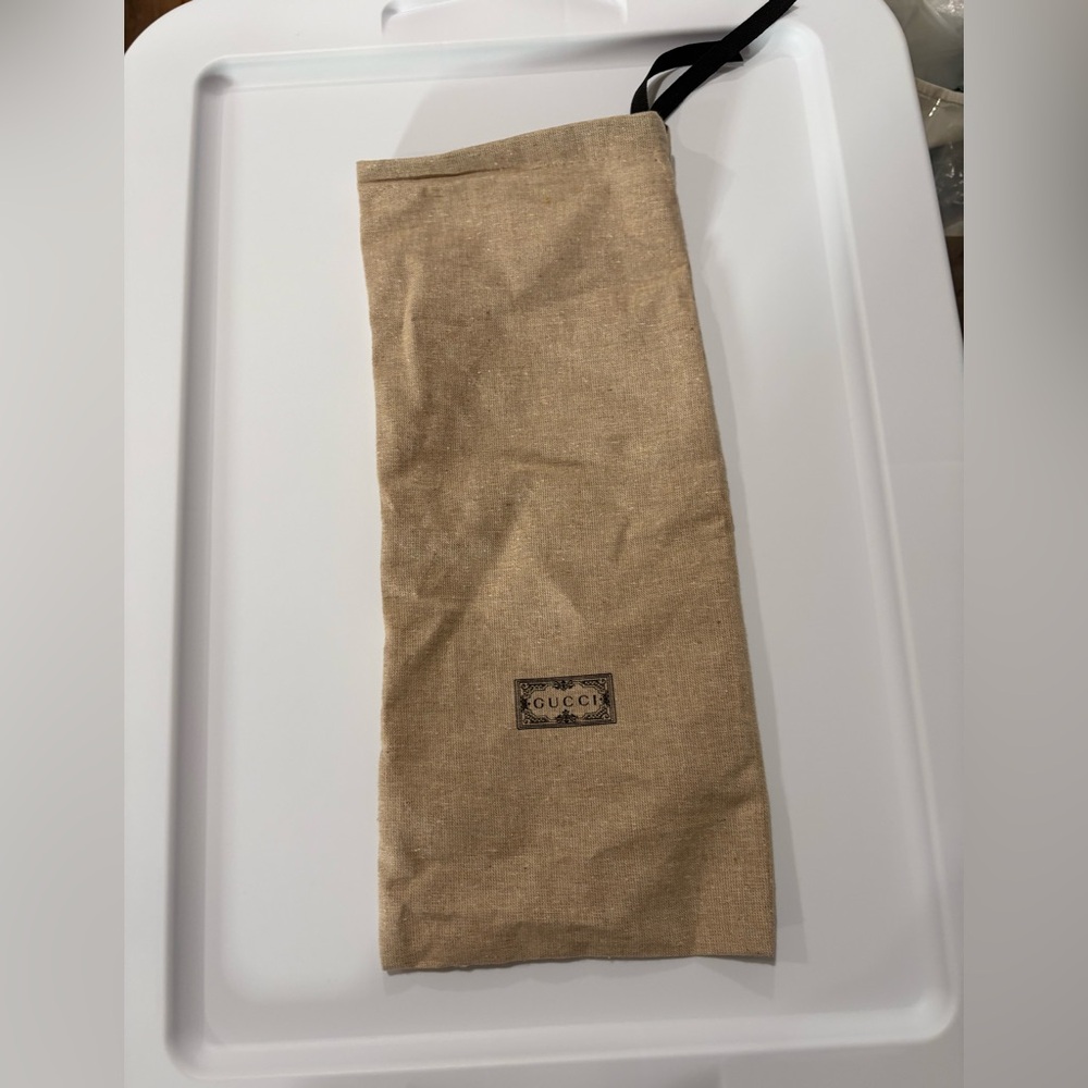 Gucci Natural Beige Logo Dust Bag